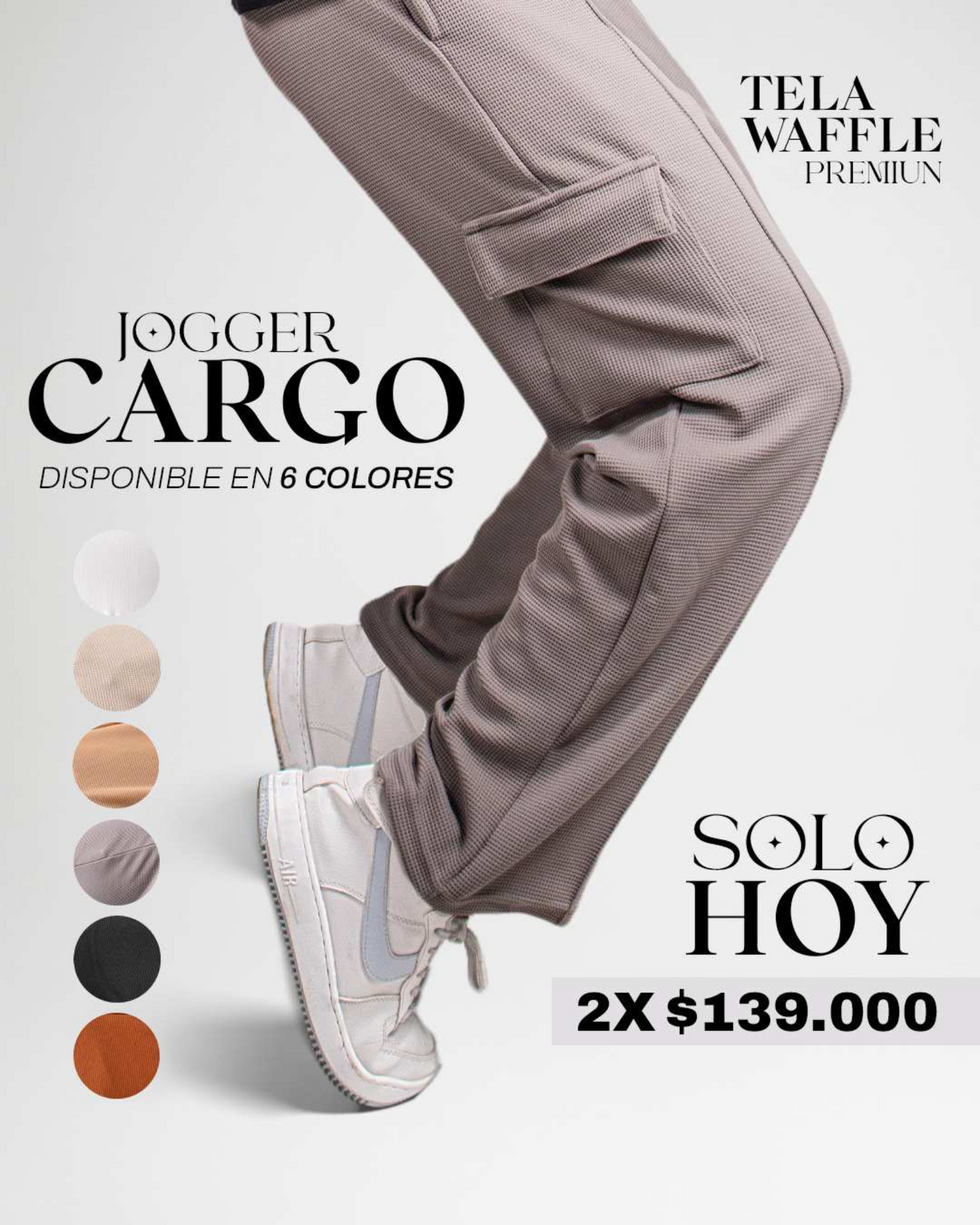 JOGGER TIPO CARGO VIENA PAGA 1 LLEVA 2